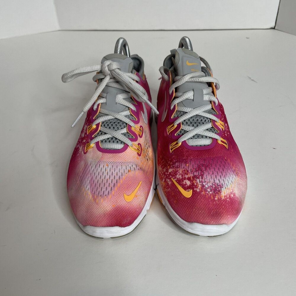 Nike Free 5.0 Tr Fit 4 PRT Womens Size 7 Hot Pink Training Shoes 629832-100 - Picture 3 of 11